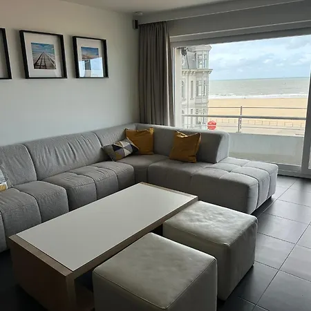 Panoramic View On Beach, Ships, Sea - Place To Be Apartment Ostend