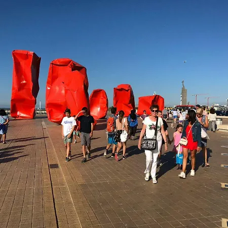 Panoramic View On Beach, Ships, Sea - Place To Be Apartment Ostend