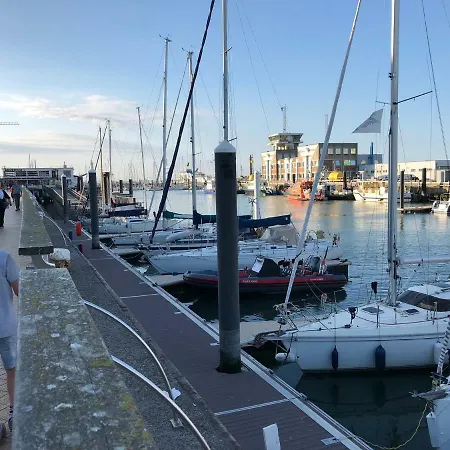 Panoramic View On Beach, Ships, Sea - Place To Be Apartment Ostend